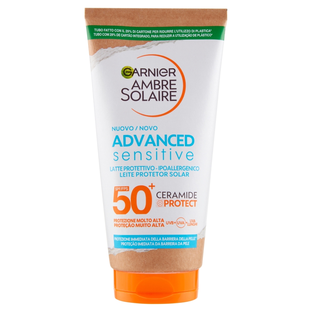 Garnier Ambre Solaire Advanced Sensitive Adulti Latte Ceramide Protect 175 ml